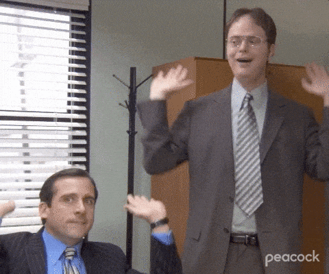 Animated office scene